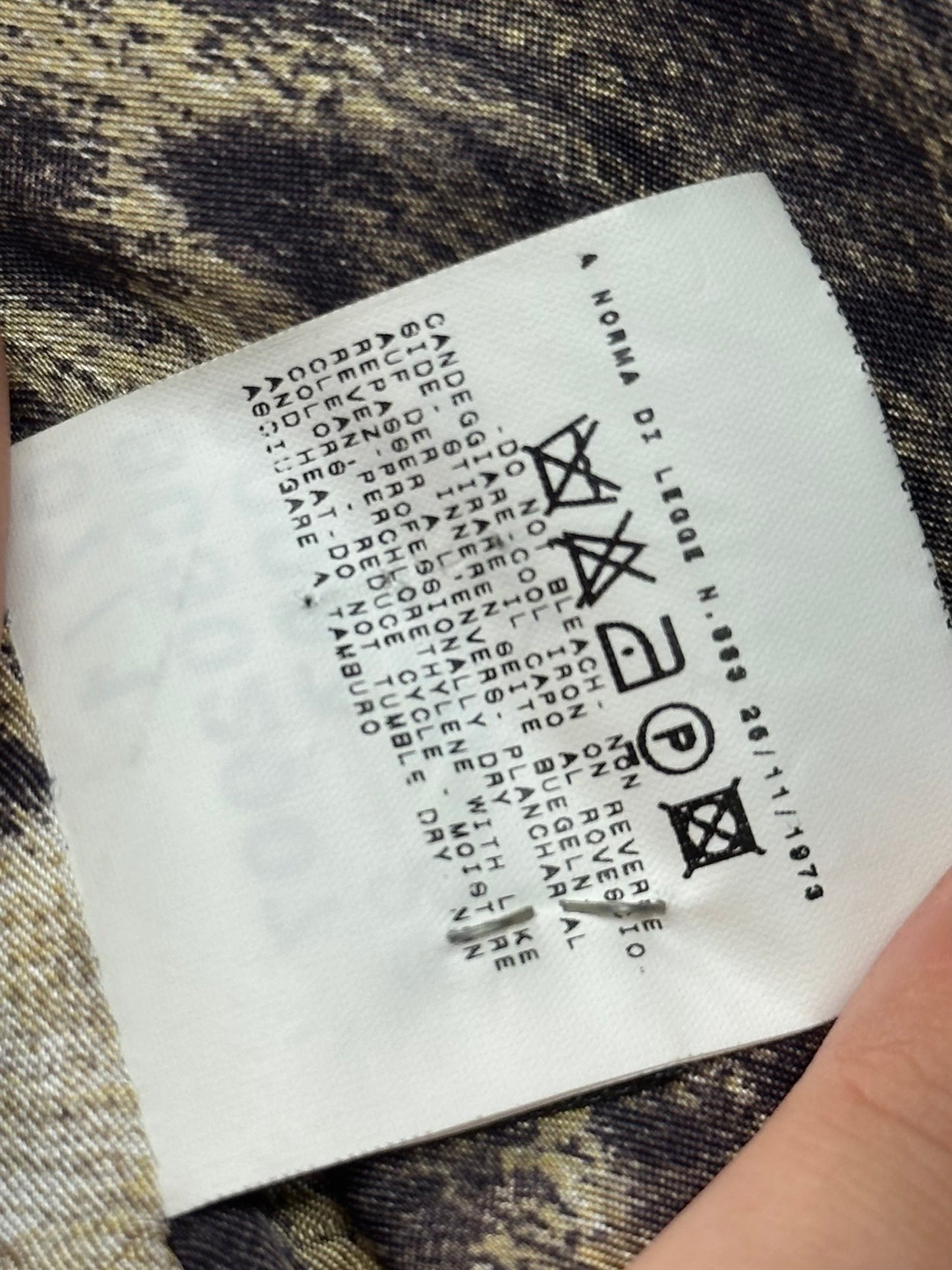 JUST CAVALLI - Blazer nero dettagli animalier e profili a contrasto