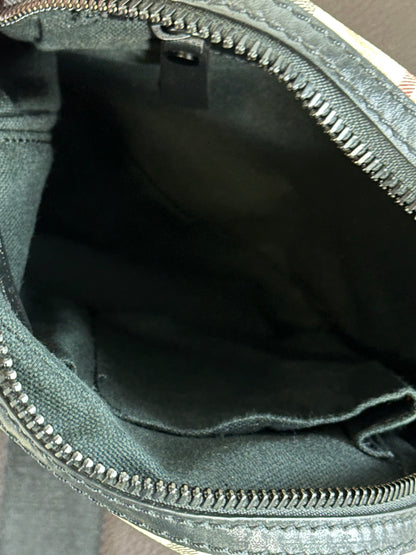 BURBERRY - Borsa Check Vintage Messenger | Canvas Beige e Nero