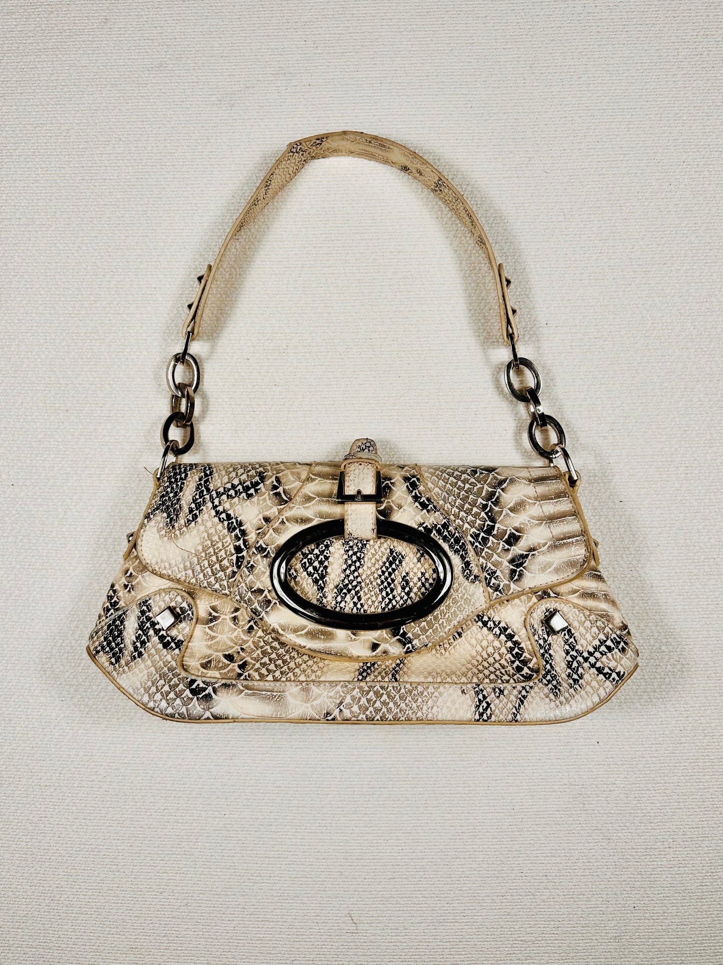 Borsa a spalla pelle coccodrillata