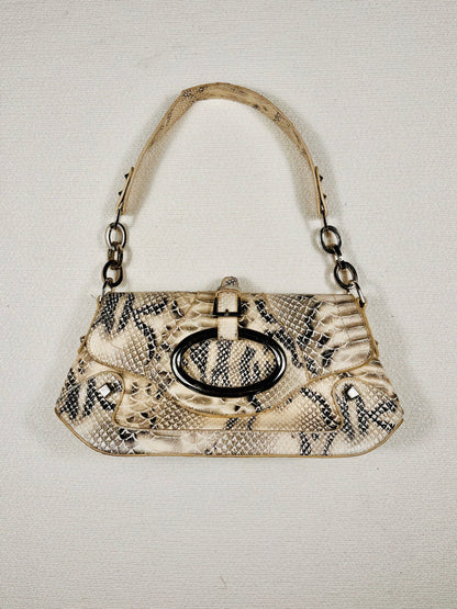 Borsa a spalla pelle coccodrillata