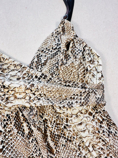 Y2k micro mesh animalier 🐍 top