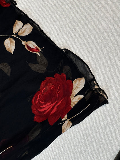 Gonna vintage con stampa rose – stile Y2K