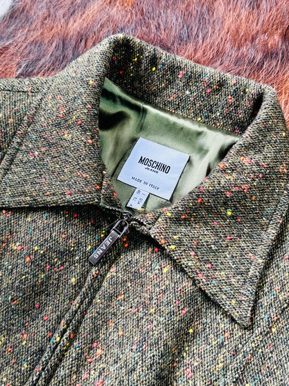 MOSCHINO JEANS - Giacca Cropped in Tweed Mélange