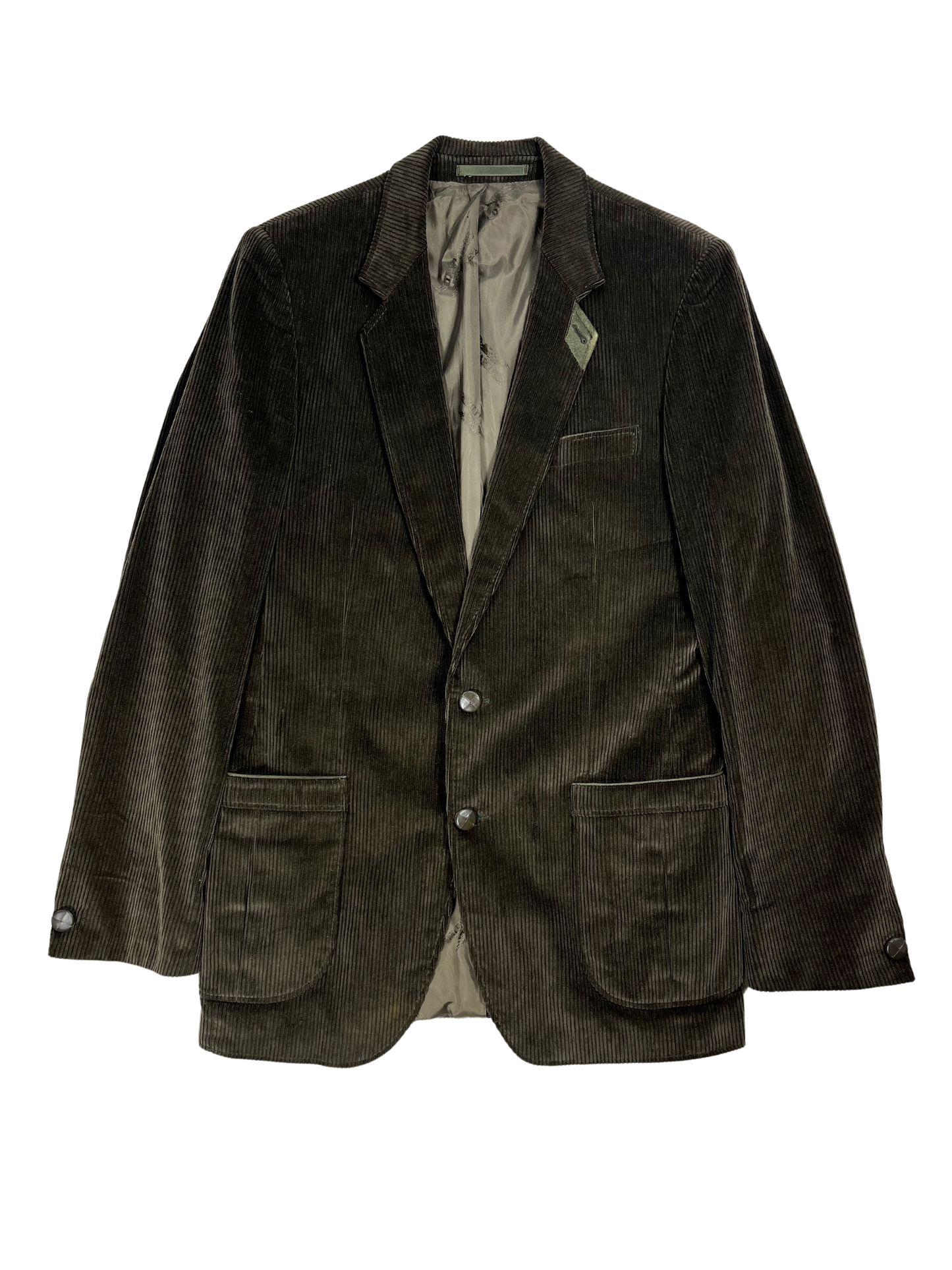 Giacca Blazer Vintage - velluto a coste verde
