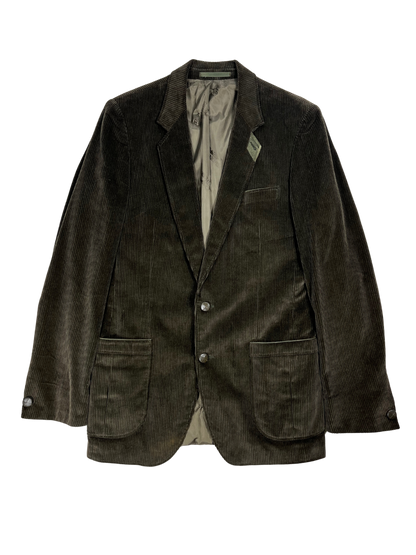 Giacca Blazer Vintage - velluto a coste verde
