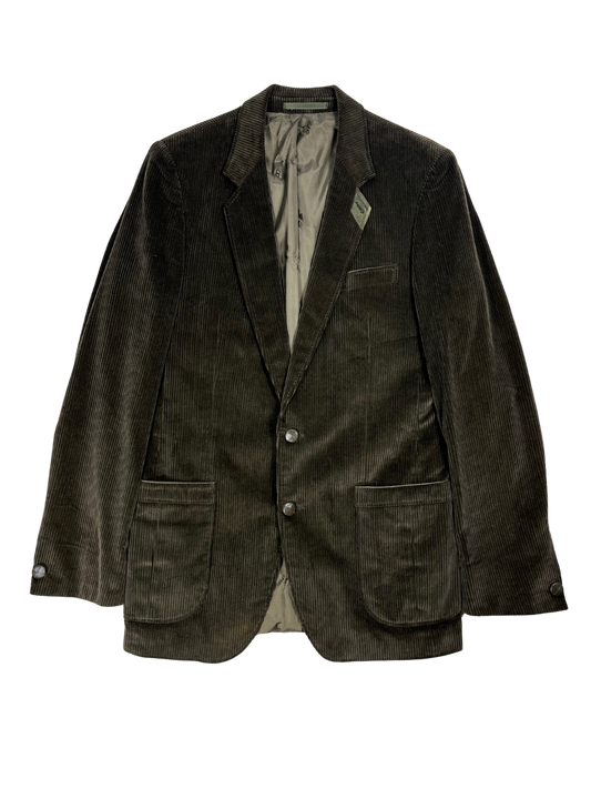 Giacca Blazer Vintage - velluto a coste verde