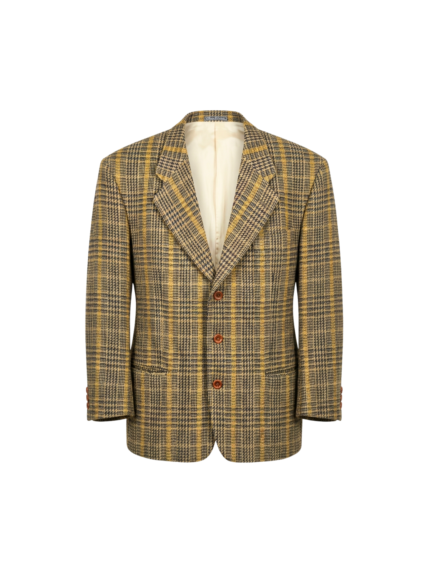 Blazer in pura lana vergine tartan