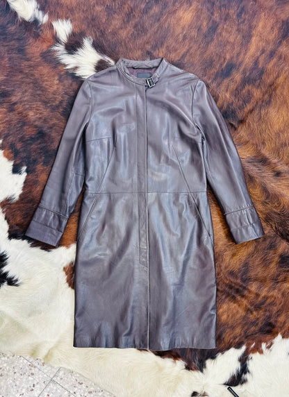 Giacca in Pelle Chocolate Brown – Anni '90