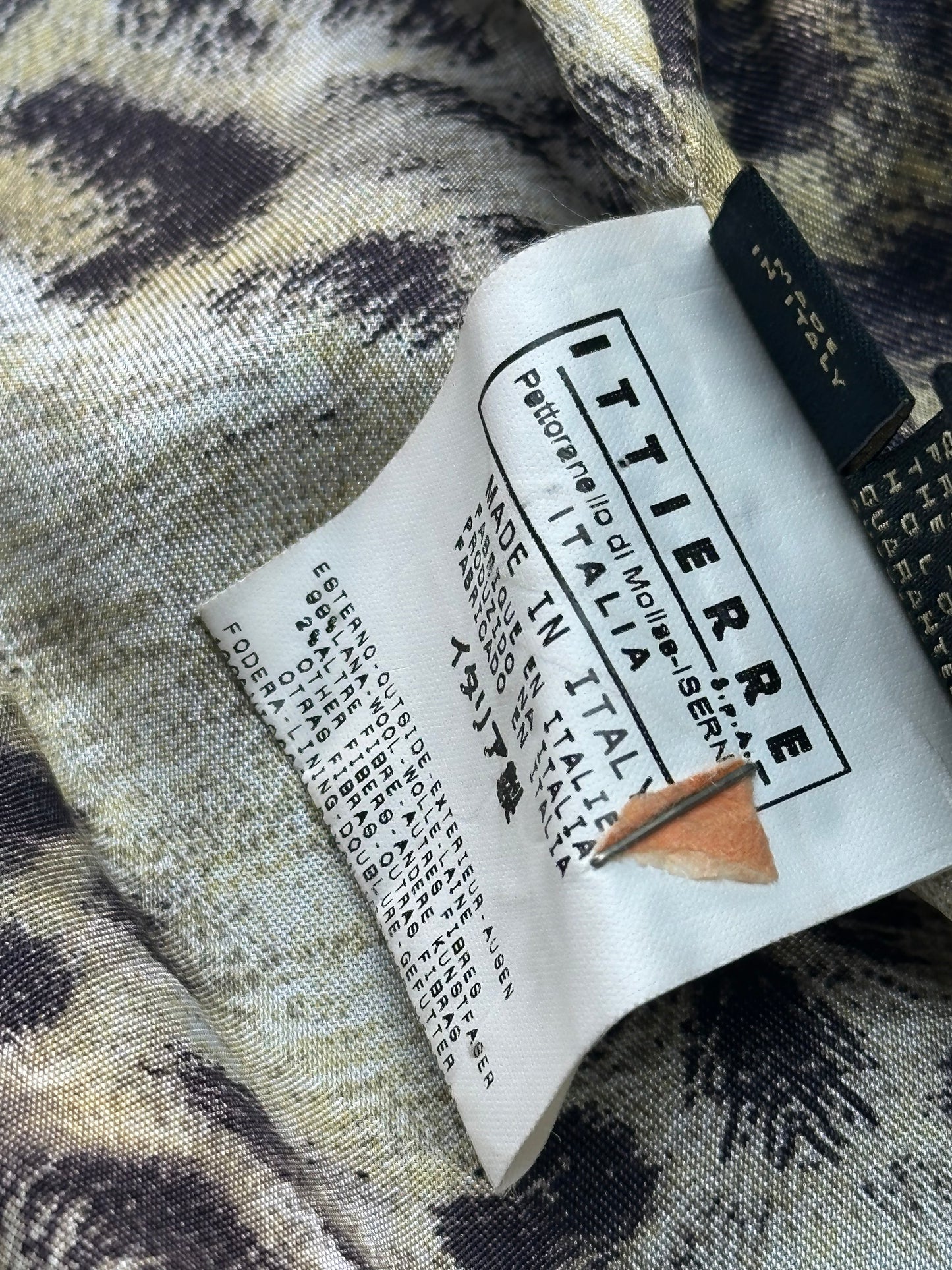 JUST CAVALLI - Blazer nero dettagli animalier e profili a contrasto