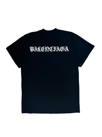 BALENCIAGA - T-Shirt Gothic Logo” Unisex – (fit oversize)