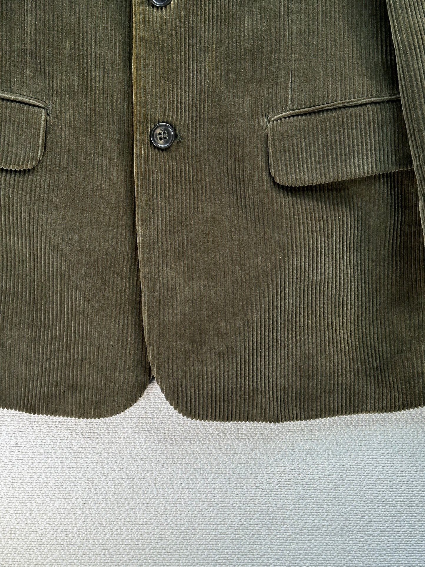 Giacca Blazer Vintage - velluto a coste verde