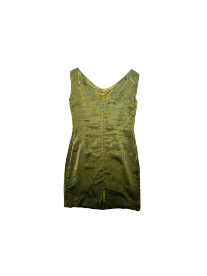 Abito sartoriale verde e oro