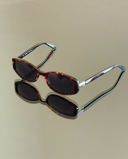 VALENTINO - Occhiali da sole vintage – tartarugati Made in Italy, Y2K