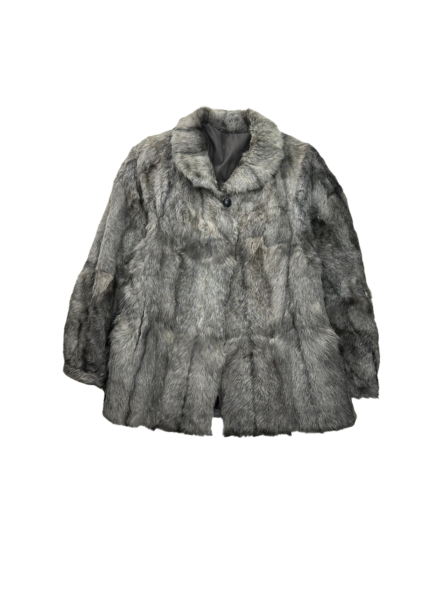 Pelliccia Vintage in Lapin Argentato