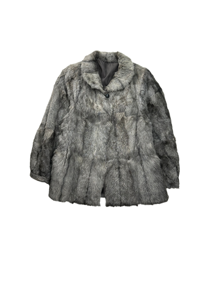 Pelliccia Vintage in Lapin Argentato