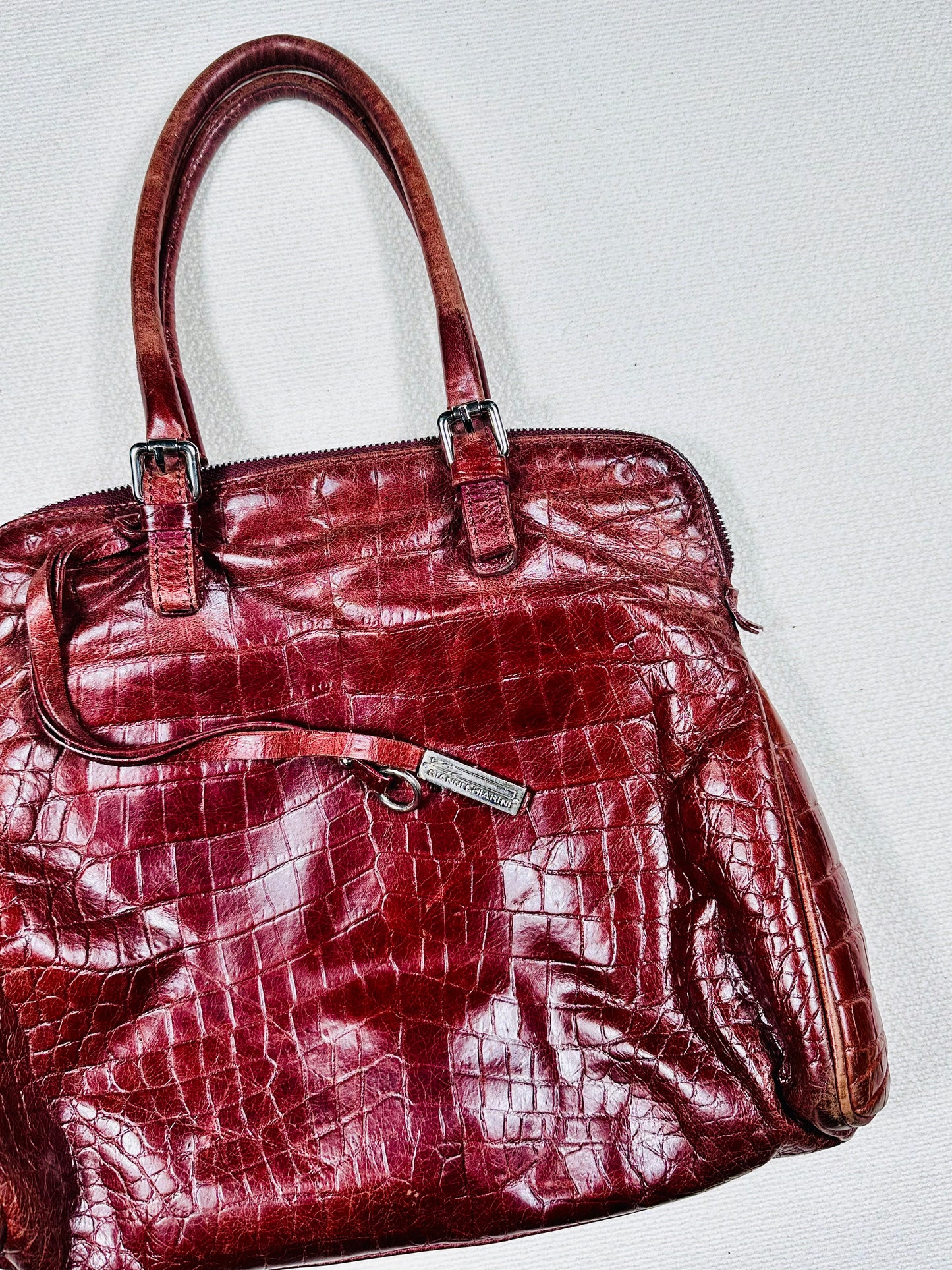 Borsa a spalla vera pelle red cherry 🍒