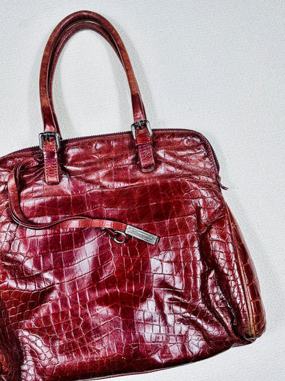 Borsa a spalla vera pelle red cherry 🍒