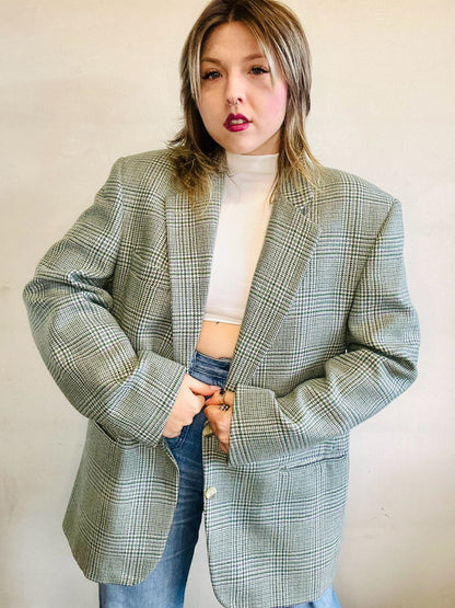 Blazer in pura lana pied de poule
