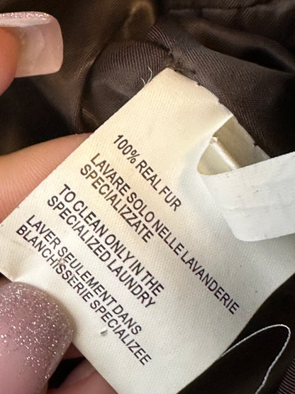 Giacca di pelle aviatore con pelliccia