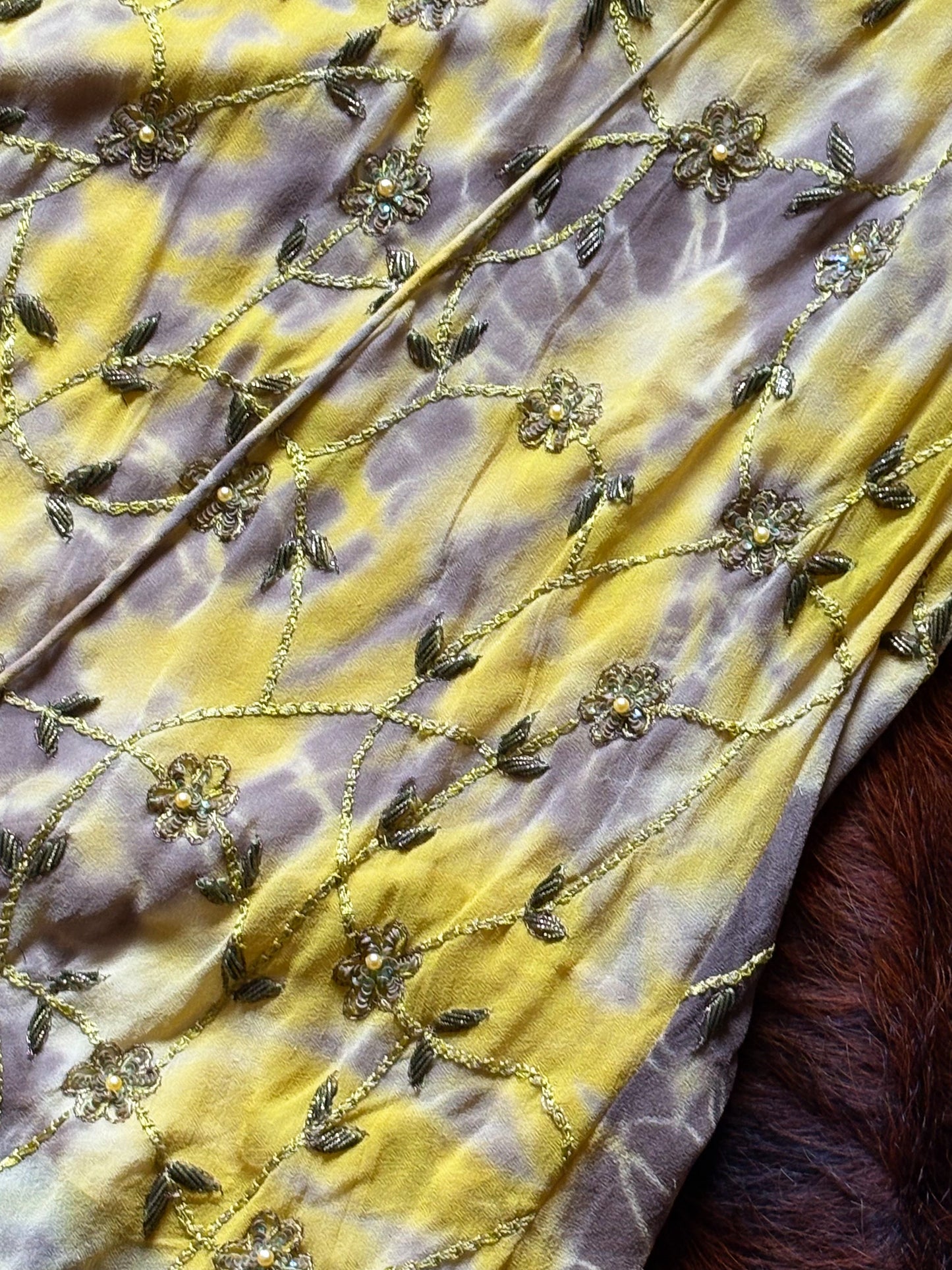 Abito Halter in Seta Ricamata con Perline – Archive Y2K Couture | Nuovo con Cartellino