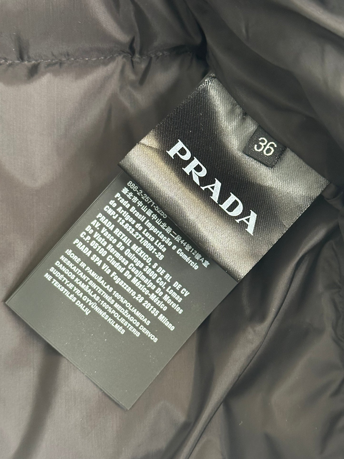 PRADA – Piumino Tech Logo Green Ediction