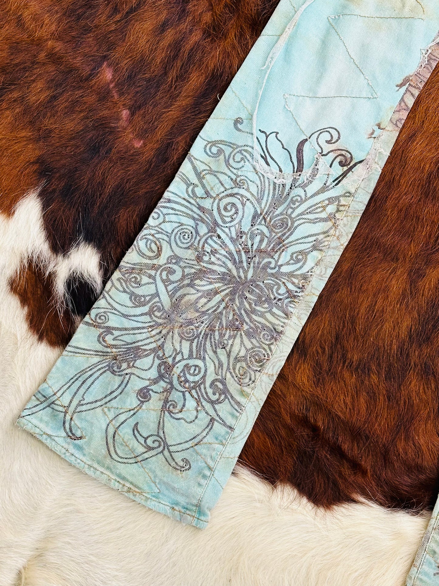JUST CAVALLI - Pantaloni a zampa Edizione Artistica Floreale