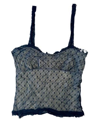 Y2k micro mesh top