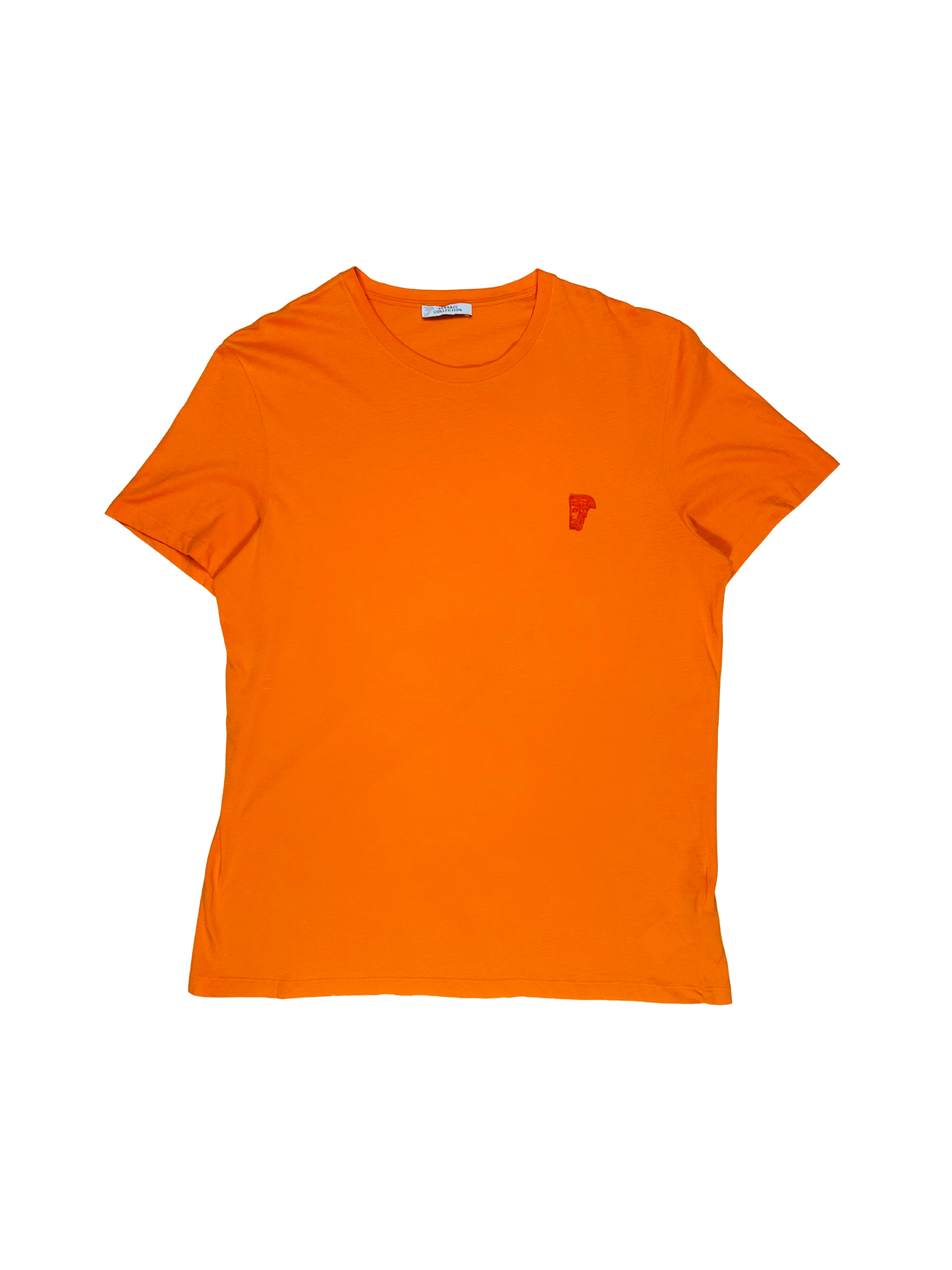 VERSACE COLLECTION  – TShirt Testa di Medusa Ricamata Arancione