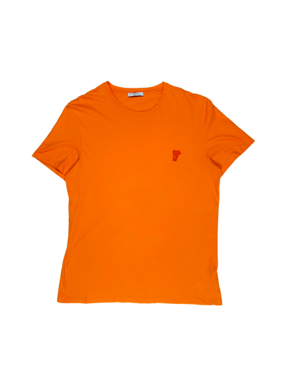 VERSACE COLLECTION  – TShirt Testa di Medusa Ricamata Arancione