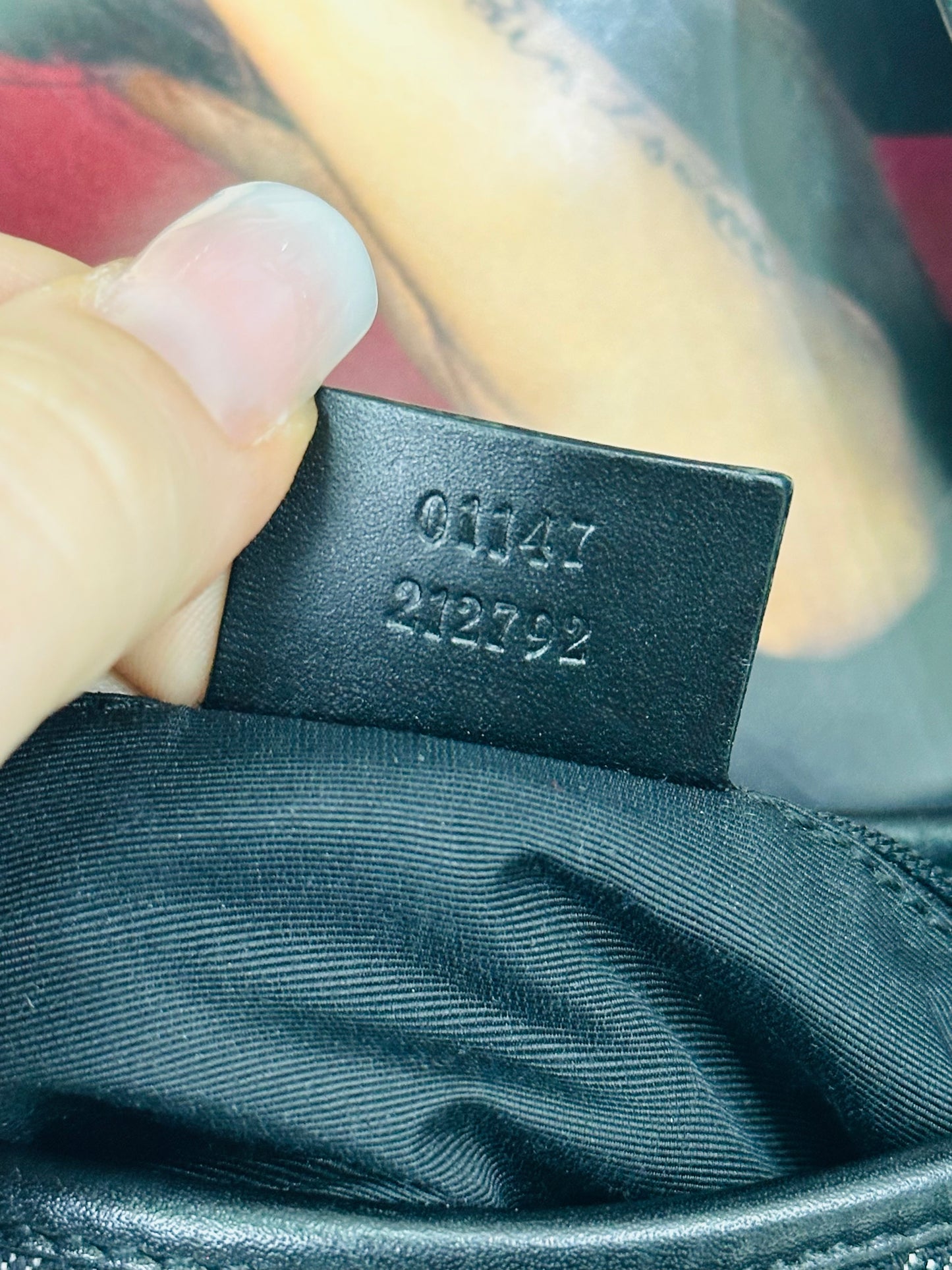 GUCCI - Jackie Mini Monogram GG Canvas Nero e Pelle Liscia