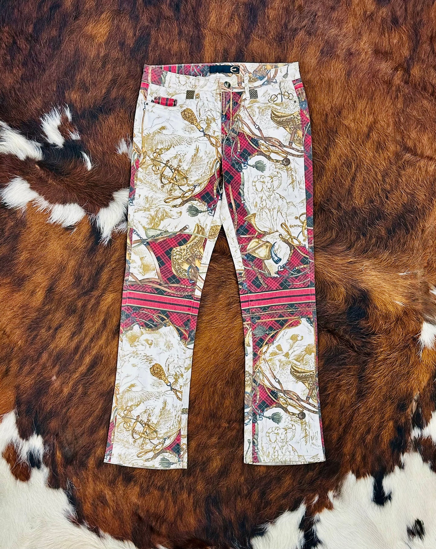 JUST CAVALLI - Pantaloni Equestrian Baroque – Early 2000s