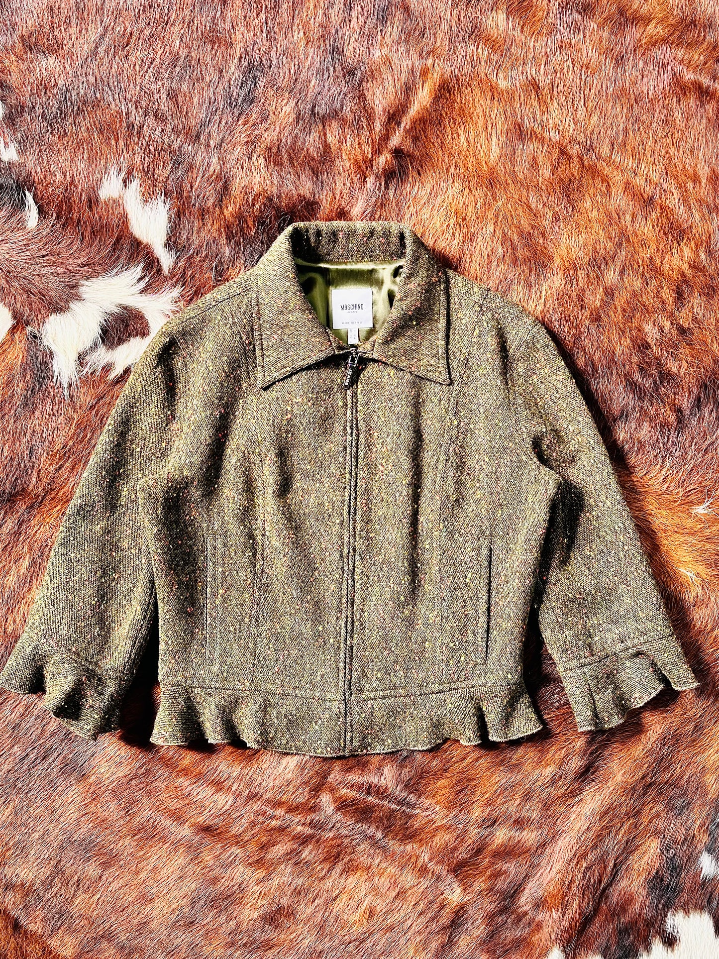 MOSCHINO JEANS - Giacca Cropped in Tweed Mélange
