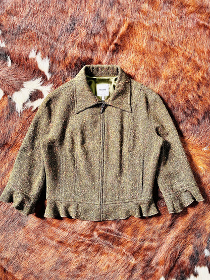 MOSCHINO JEANS - Giacca Cropped in Tweed Mélange