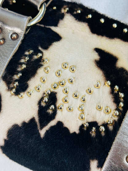 DOLCE & GABBANA – Mini Barrel Cowhide Studded Edition