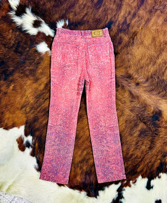 JUST CAVALLI - Pantaloni jeans animalier