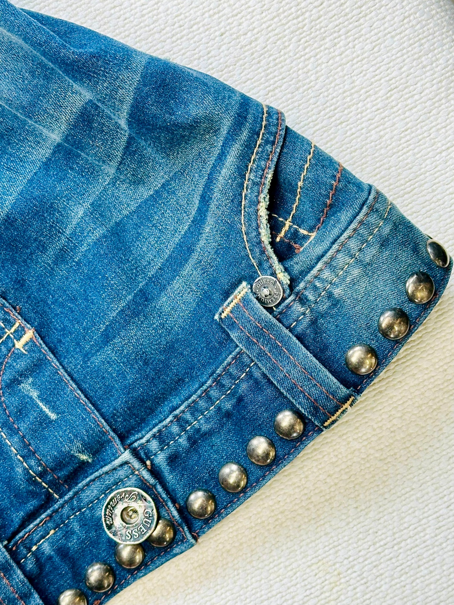 GUESS - Abito corsetto anni 2000 in Denim
