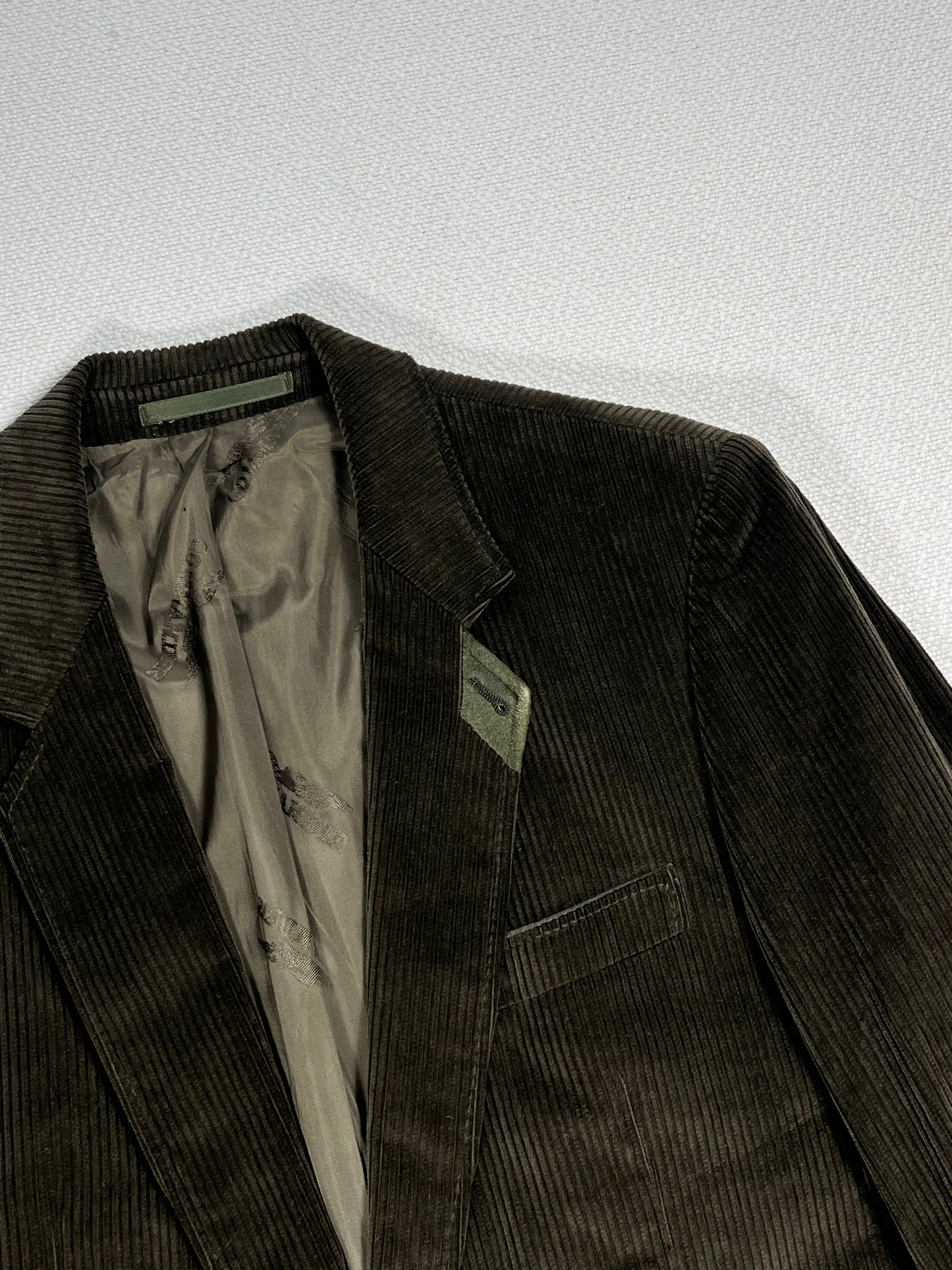 Giacca Blazer Vintage - velluto a coste verde