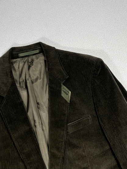 Giacca Blazer Vintage - velluto a coste verde