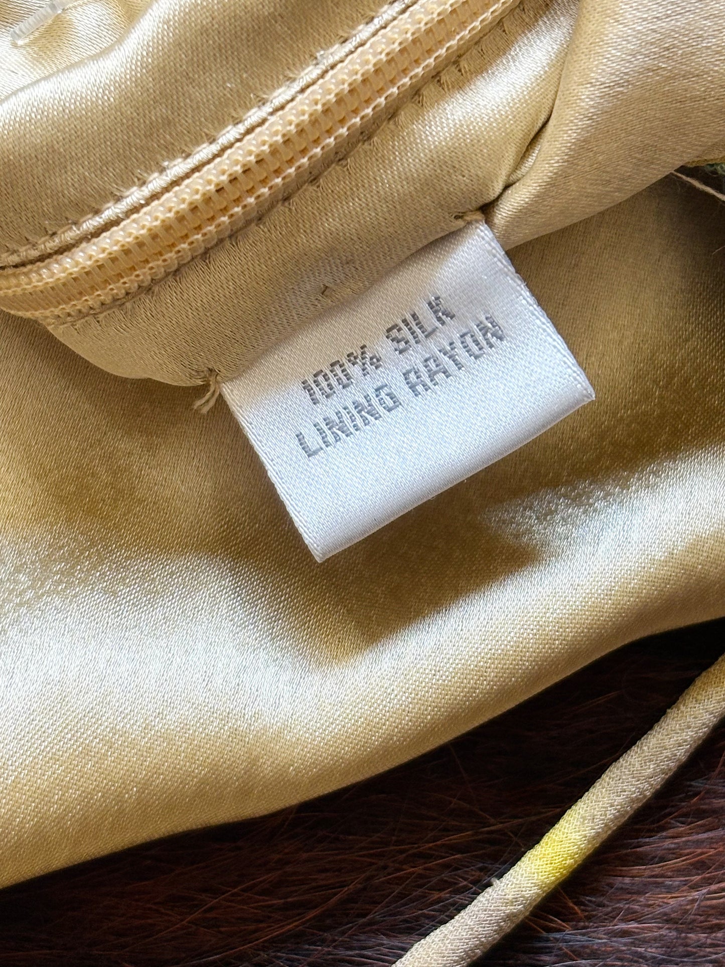 Abito Halter in Seta Ricamata con Perline – Archive Y2K Couture | Nuovo con Cartellino