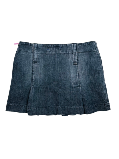 Mini Gonna a Pieghe in Denim Nero Vintage – Miss Sixty Y2K | Made in Italy