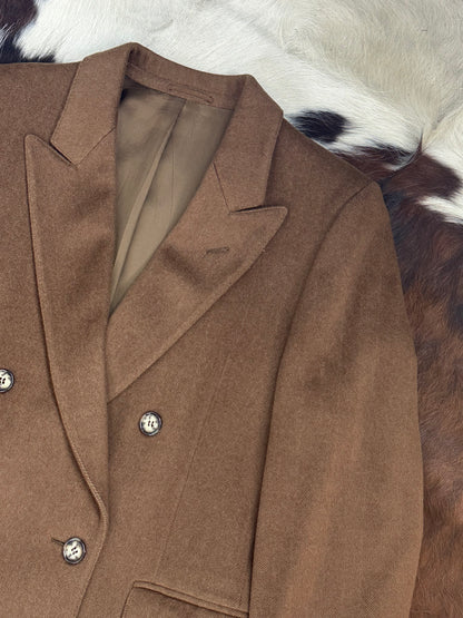 Cappotto Lungo in Lana Doppiopetto | Cammello