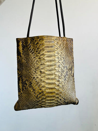 Borsa a spalla in pitone