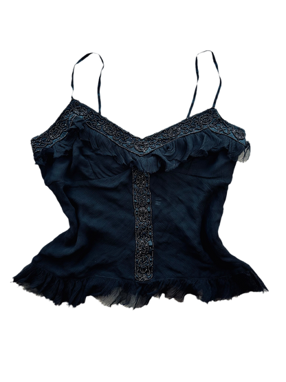 Y2k silk top