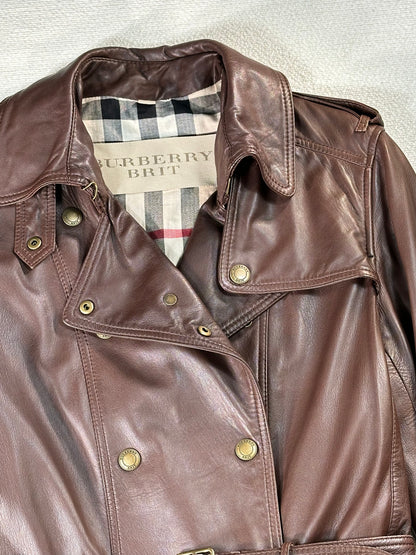 BURBERRY - Trench in pelle