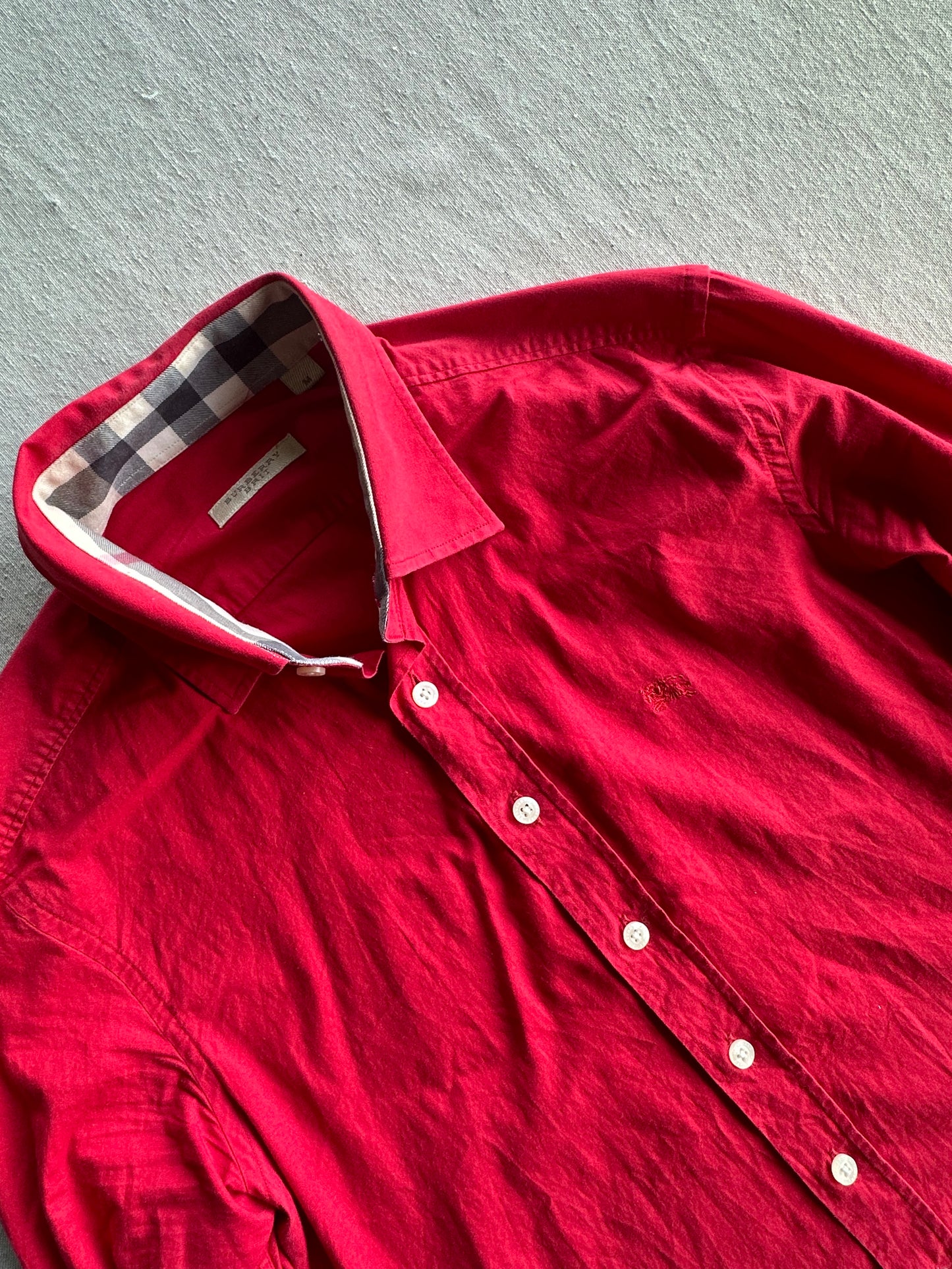 BURBERRY  - Camicia Rossa
