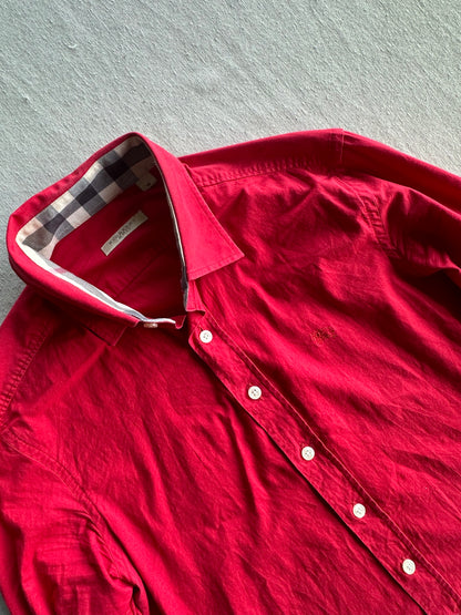 BURBERRY  - Camicia Rossa