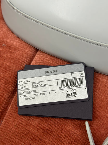 PRADA - Cleo in Pelle Spazzolata Grigio Ghiaccio| MEDIUM e SMALL