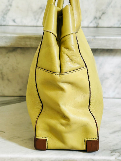 MAX MARA WEEKEND - Borsa in Pelle Verde Pistacchio Vintage Y2K Made in Italy