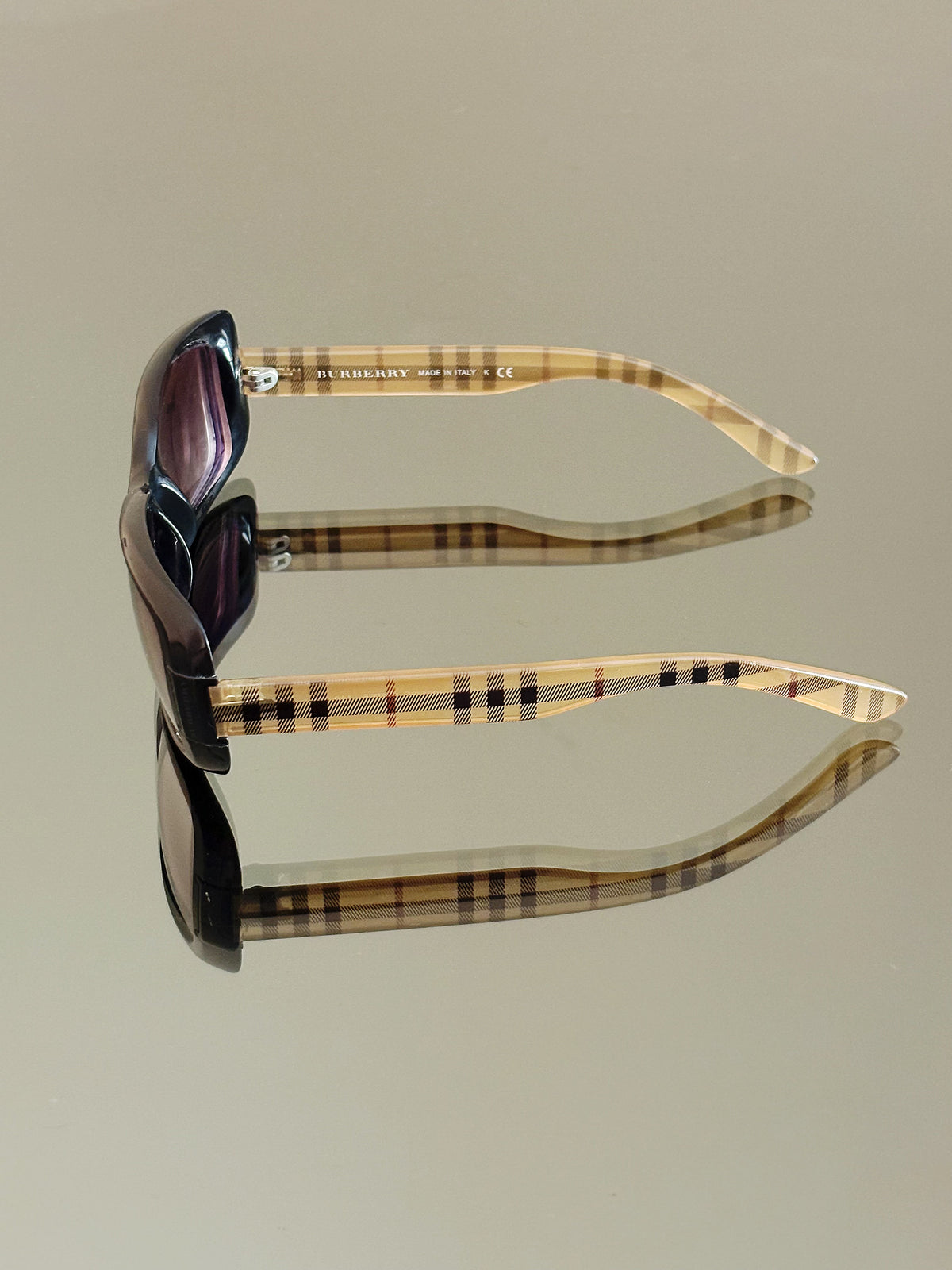 BURBERRY - Occhiali da sole vintage B 4087 3001/8G Vintage – Check Beige – Made in Italy