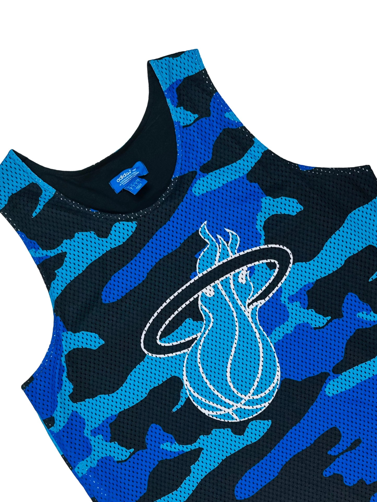 ADIDAS x NBA – Miami Heat Jersey Camouflage Blue Edition 🔹